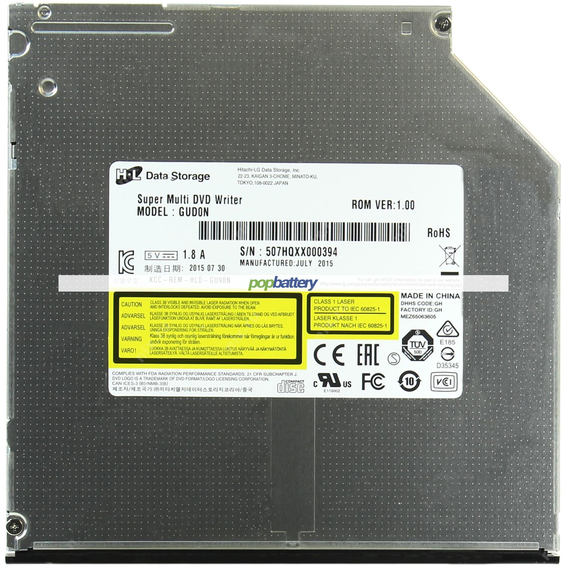 hitachi lg gud0n dvd burner