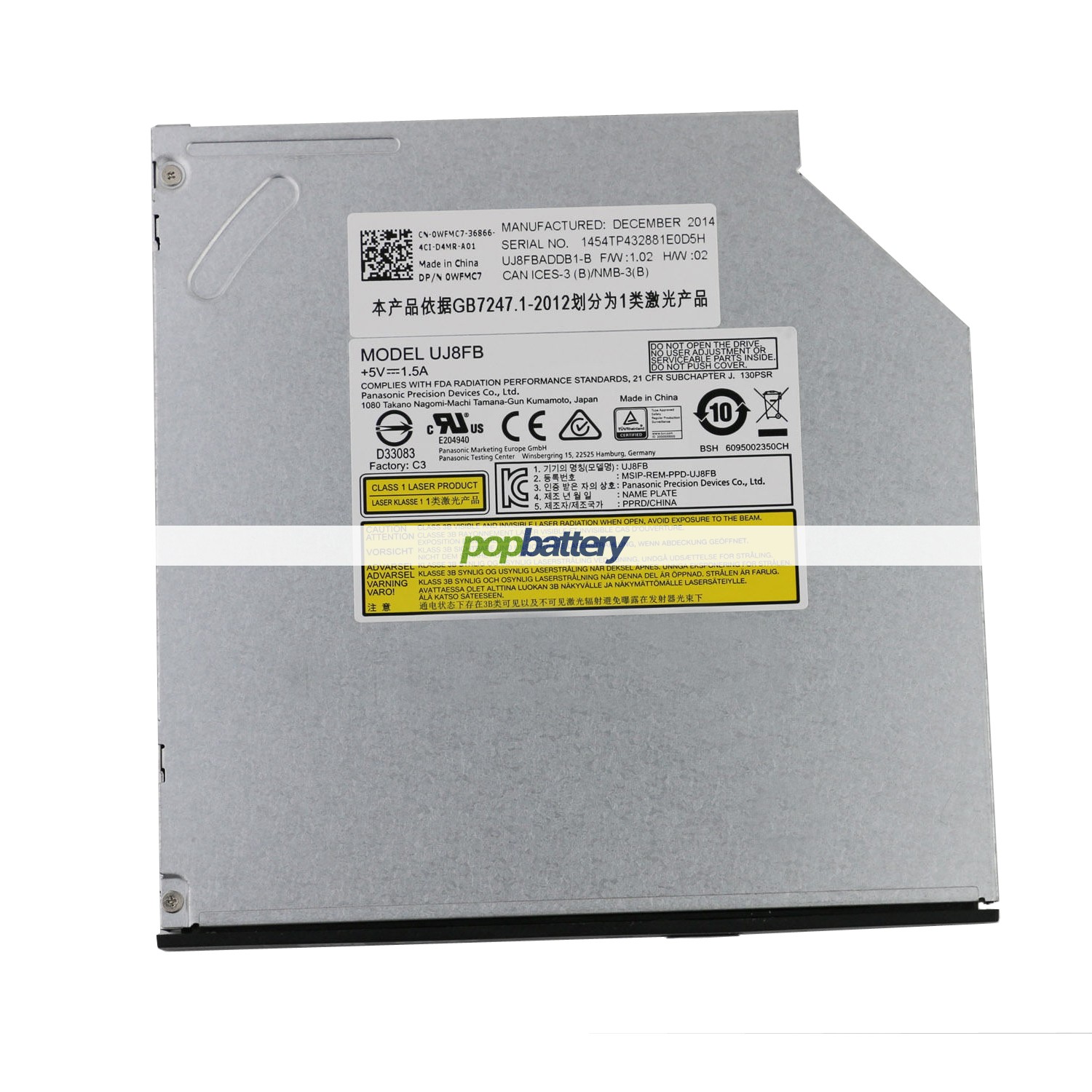 matshita / panasonic uj8fb dvd burner