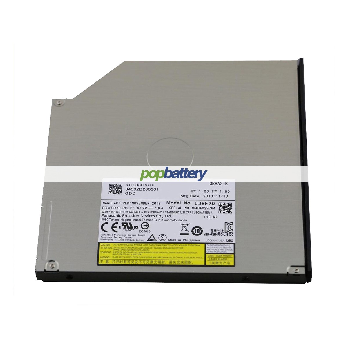 matshita / panasonic uj8e2q dvd burner